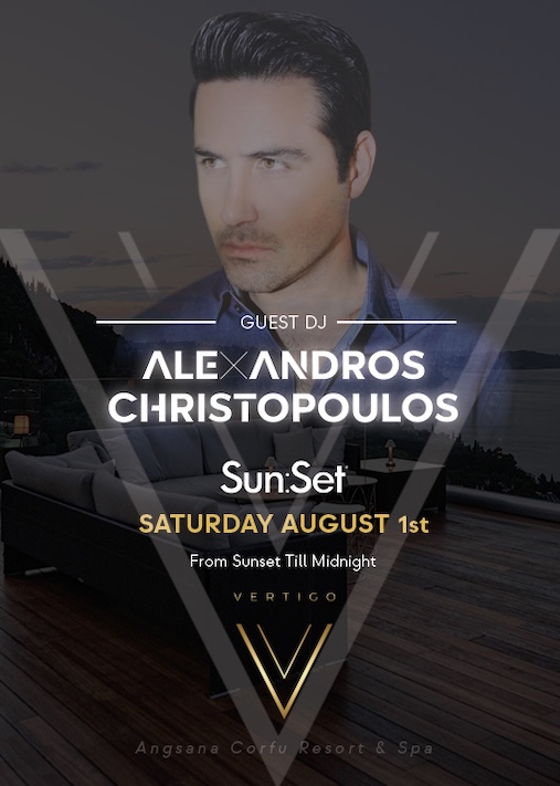 Alexandros Christopoulos @ Vertigo Sky Bar, Angsana Corfu, 01/08/2026 